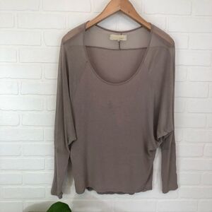 Anthropologie | Areve | Long Sleeve Top with Mesh Back